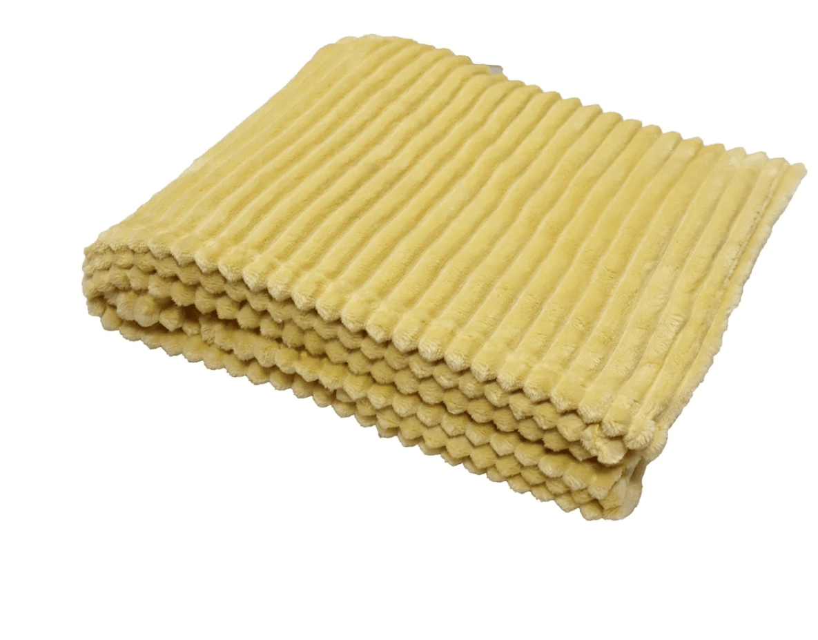 Baloo pläd 130x170 ljusgul - Nordiska Hemtextil