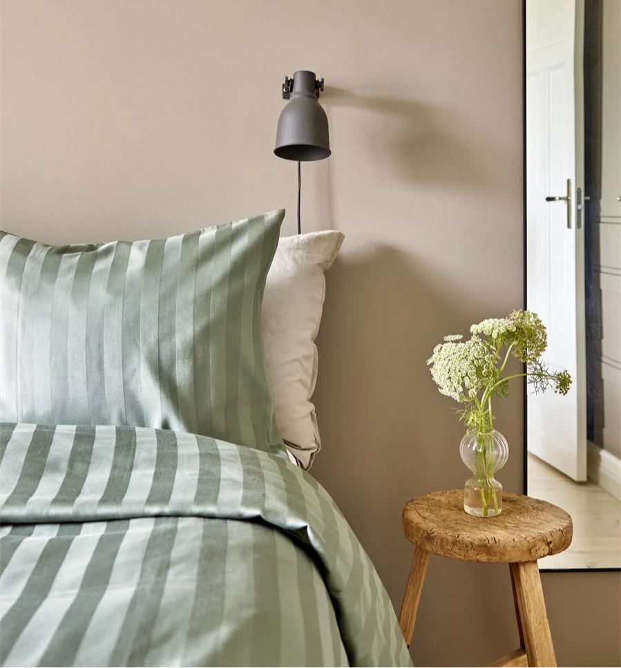 satin örngott 50x60 grön