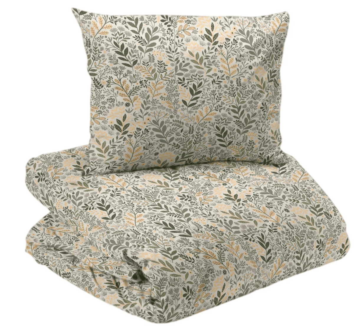 Hage öljettlängder gul/grön 2x120x240cm - Nordiska Hemtextil