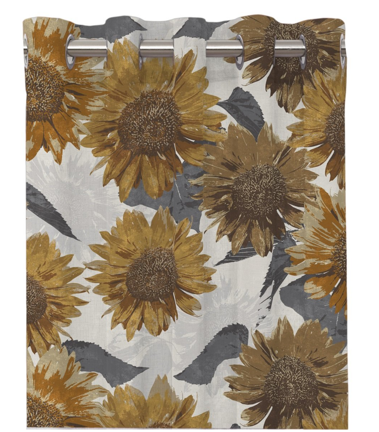 Sunflower öljettlängder guld 2x140x240cm