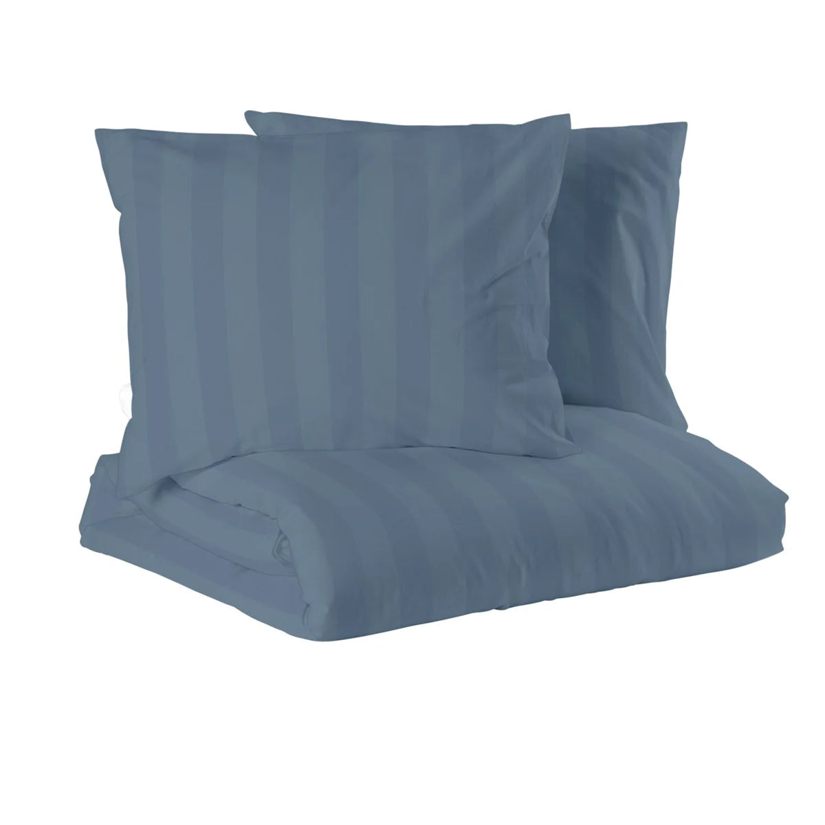 satin 2-d bädd blå