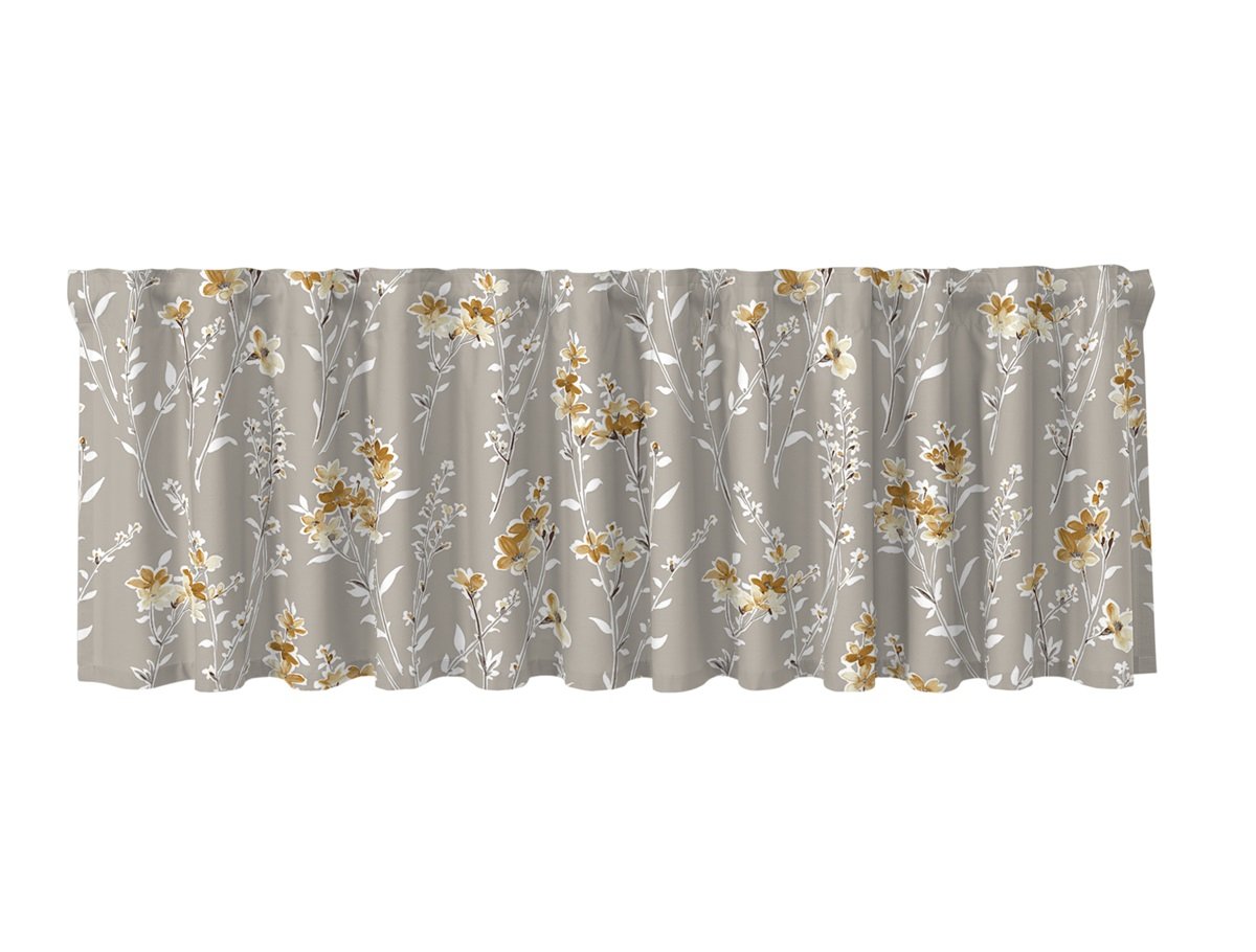 Lille multikappa linne/guld. 50x250cm