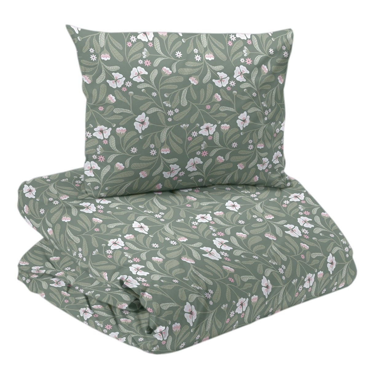 Lovis 2-d bädd grön - Nordiska Hemtextil