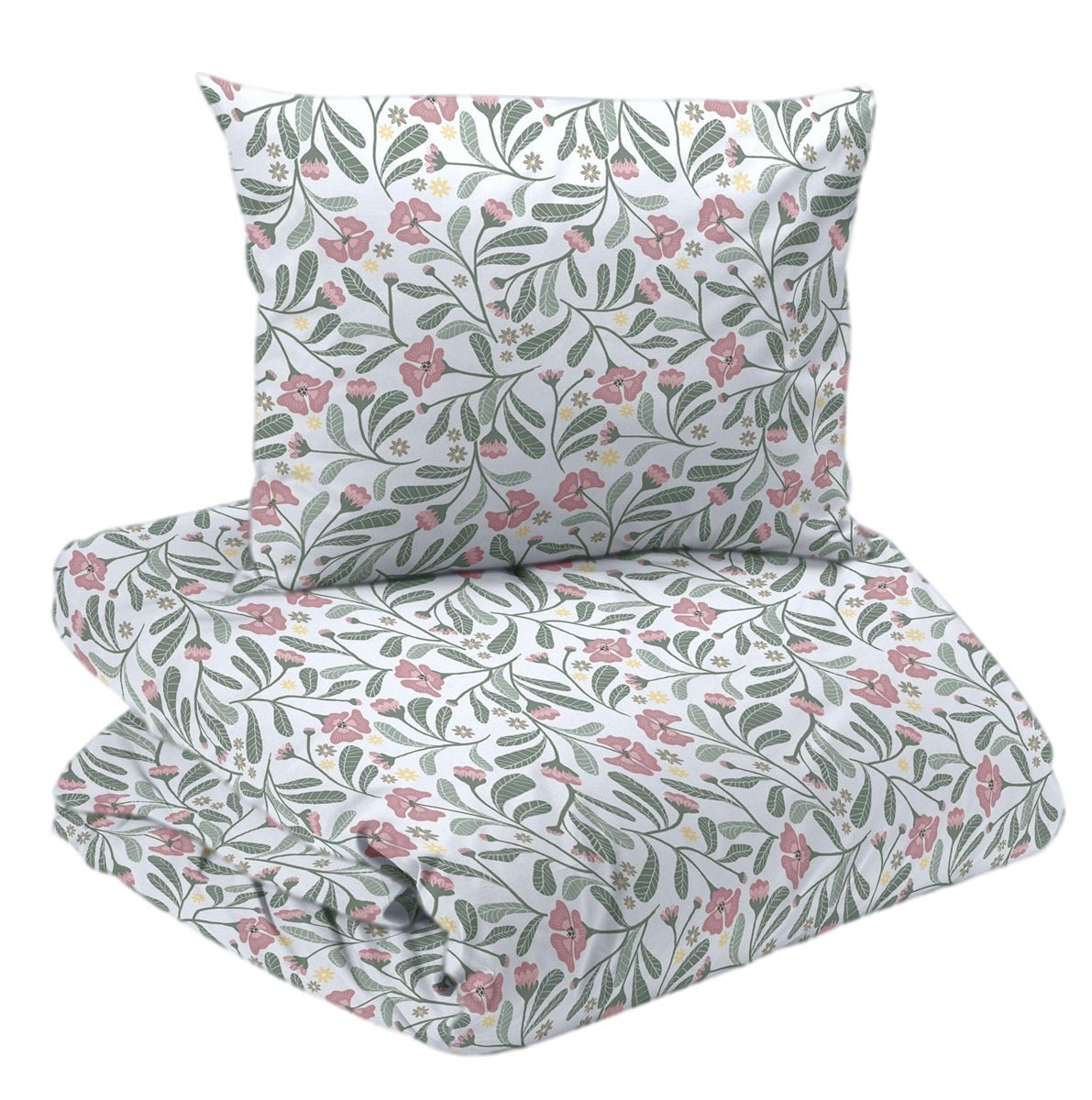 Lovis 2-d bädd vit/rosa - Nordiska Hemtextil
