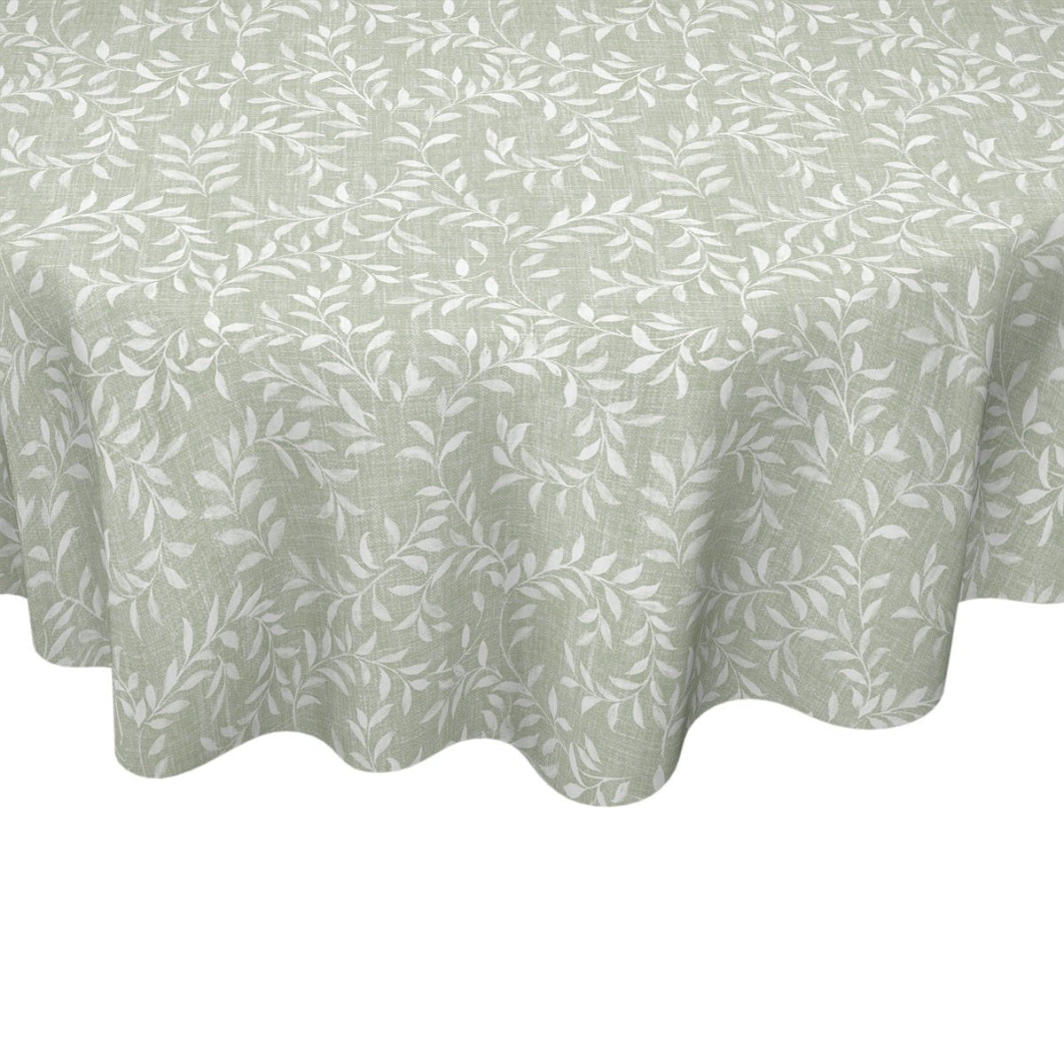 Vaxduk rund 13U-11 small leaf green - Nordiska Hemtextil