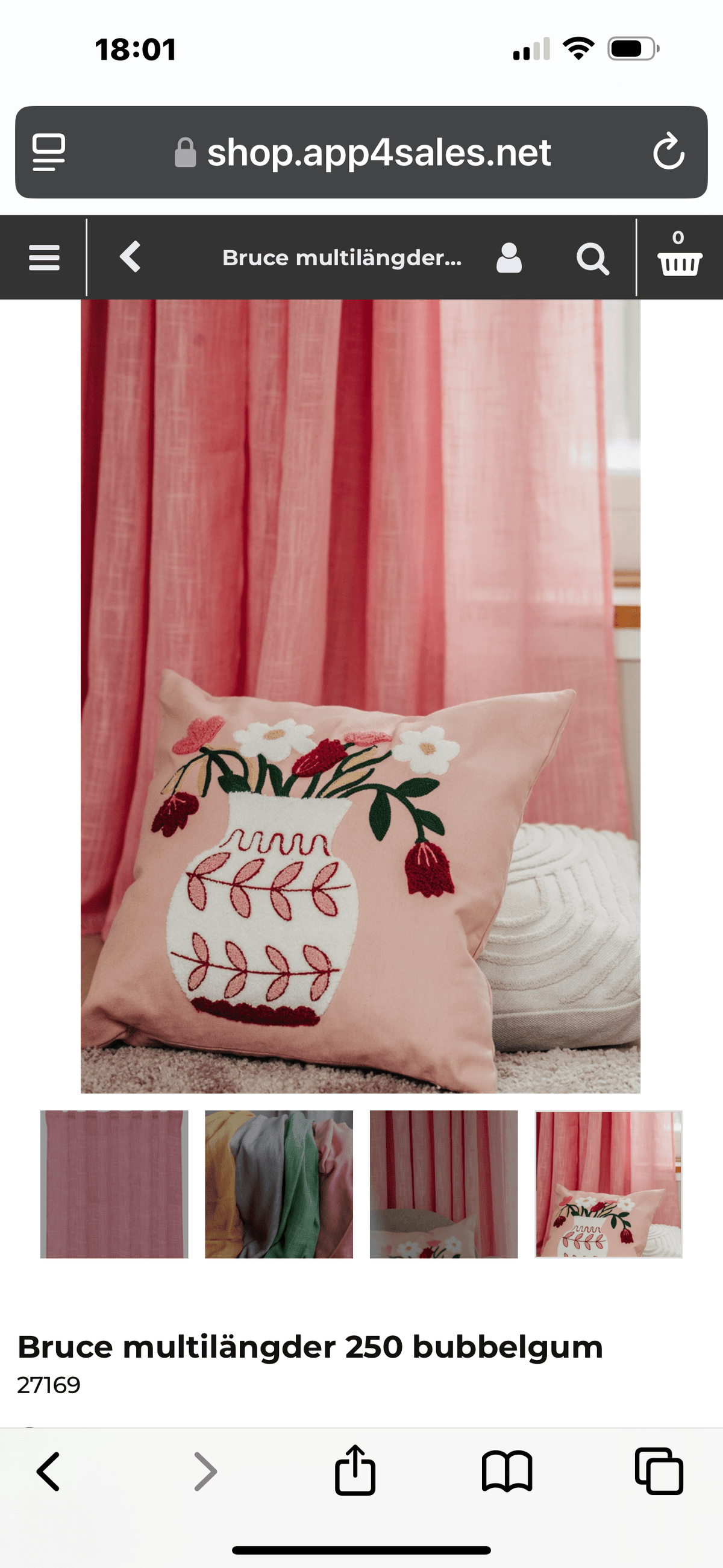 Bruce multilängder 250 bubbelgum - Nordiska Hemtextil