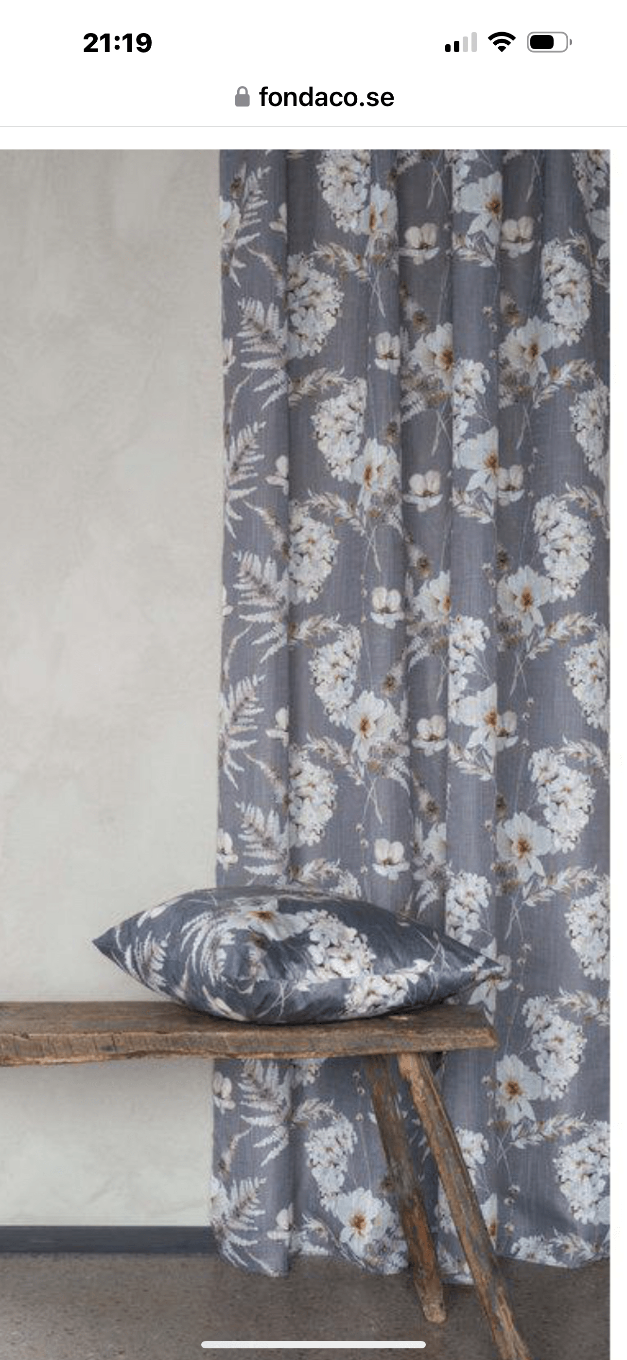 ALEXA GRÅ/85 Kuddfodral - Nordiska Hemtextil