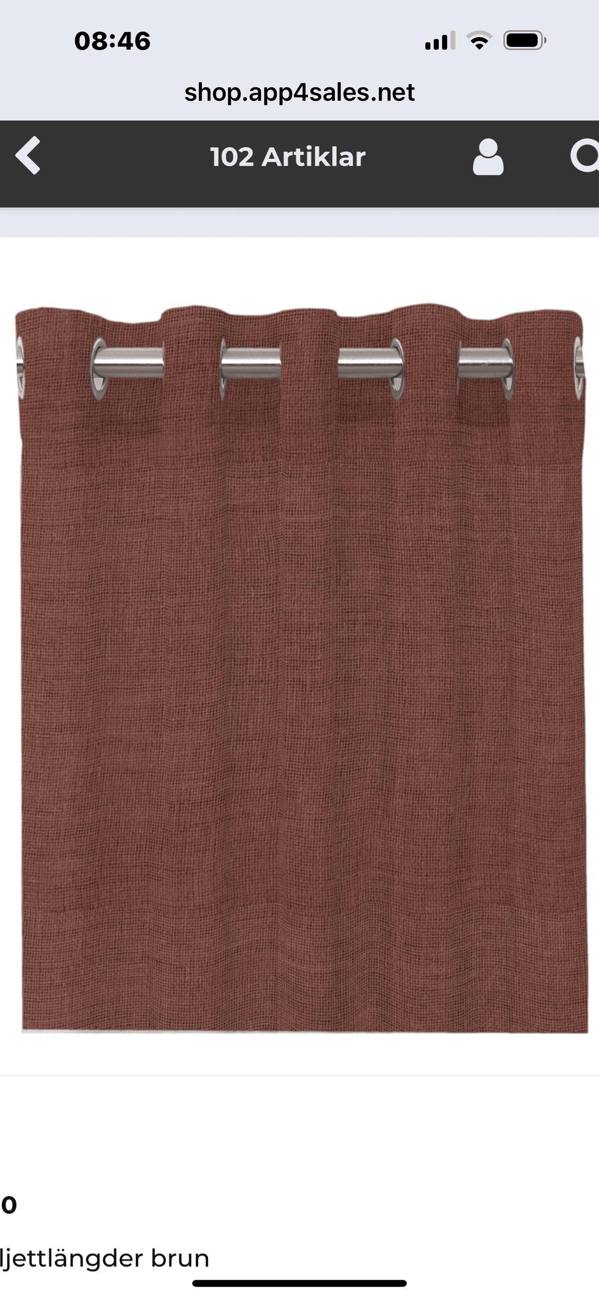 Wayne öljettlängder brun. 2x140x240cm - Nordiska Hemtextil
