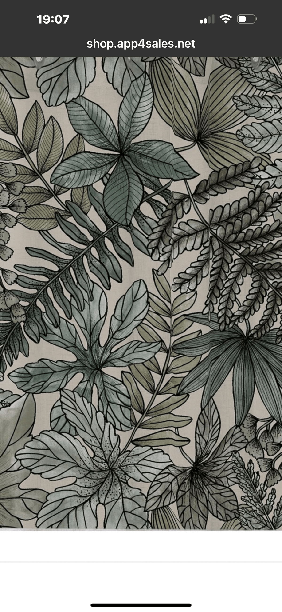 Isolde öljettlängder linne/grön. 2x140x240cm - Nordiska Hemtextil