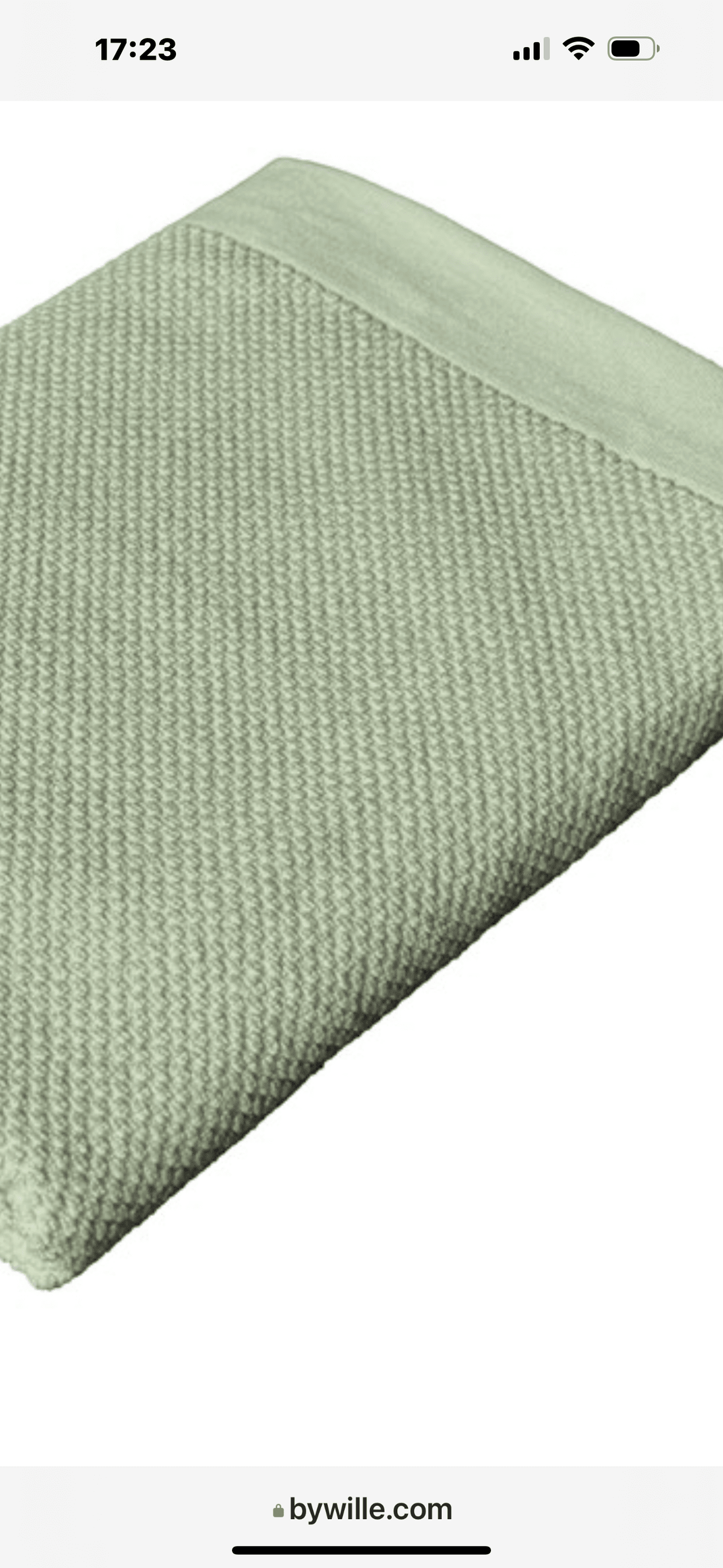 Badlakan, SALTÖ, GRÖN 70x130. 100% bomull, 480g/m2 - Nordiska Hemtextil