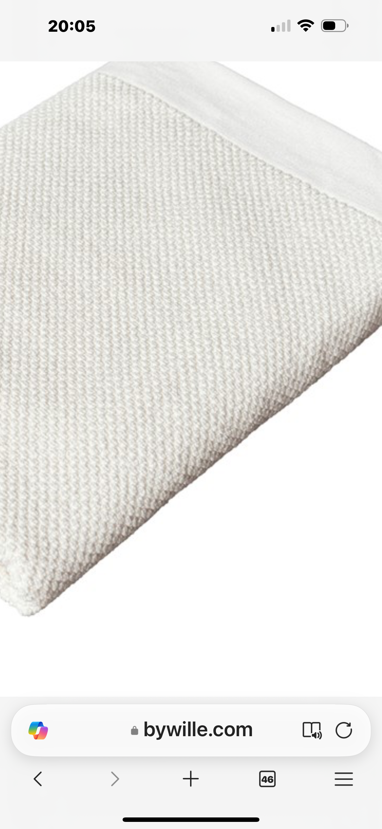 Badlakan SALTÖ, OFF-WHITE
70x130cm 100 % bomull 480 g
