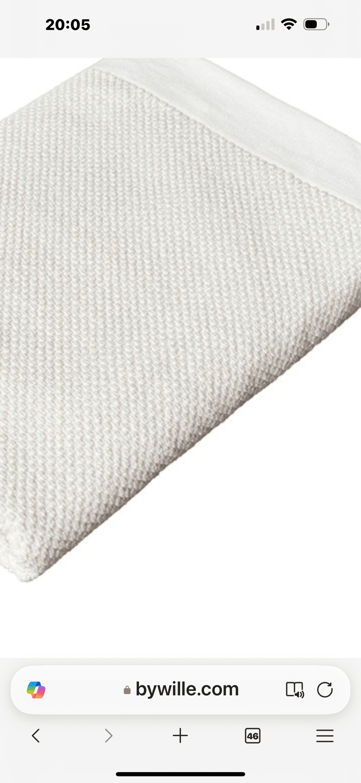 Badlakan SALTÖ, OFF-WHITE 70x130cm 100 % bomull 480 g - Nordiska Hemtextil