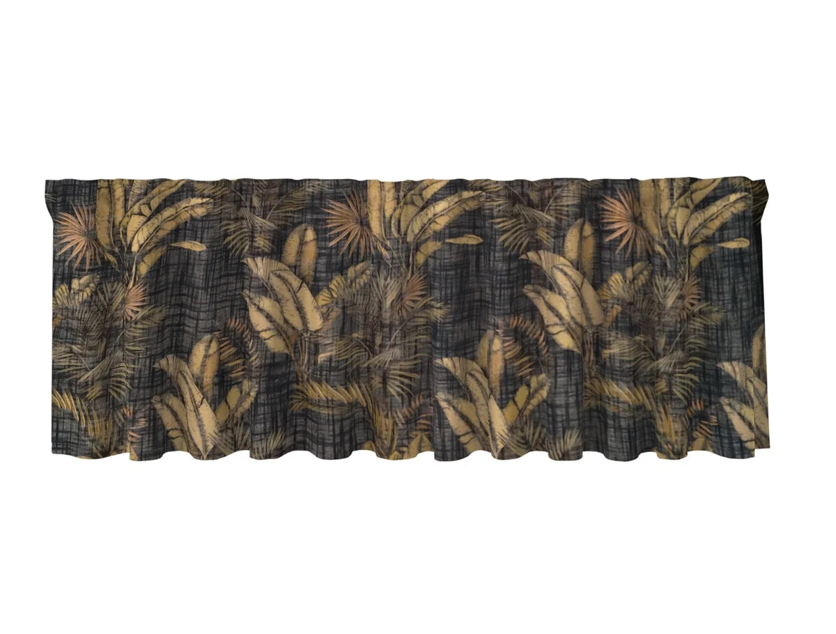 Tahiti multikappa svart/guld 50x250cm