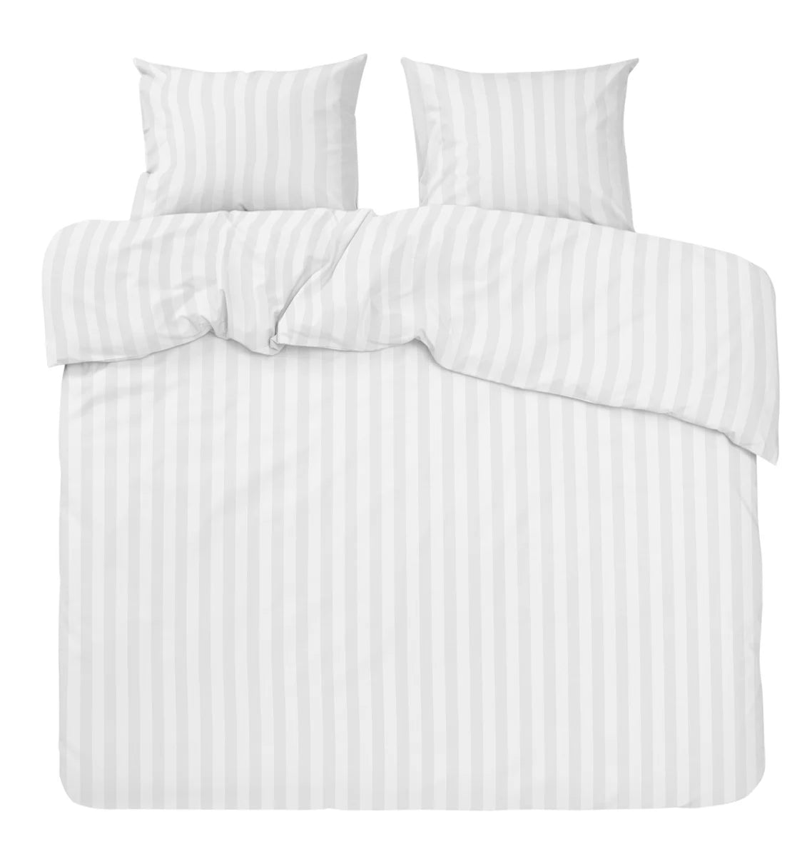 Sateen king size white. 220x210cm 2x50x60cm