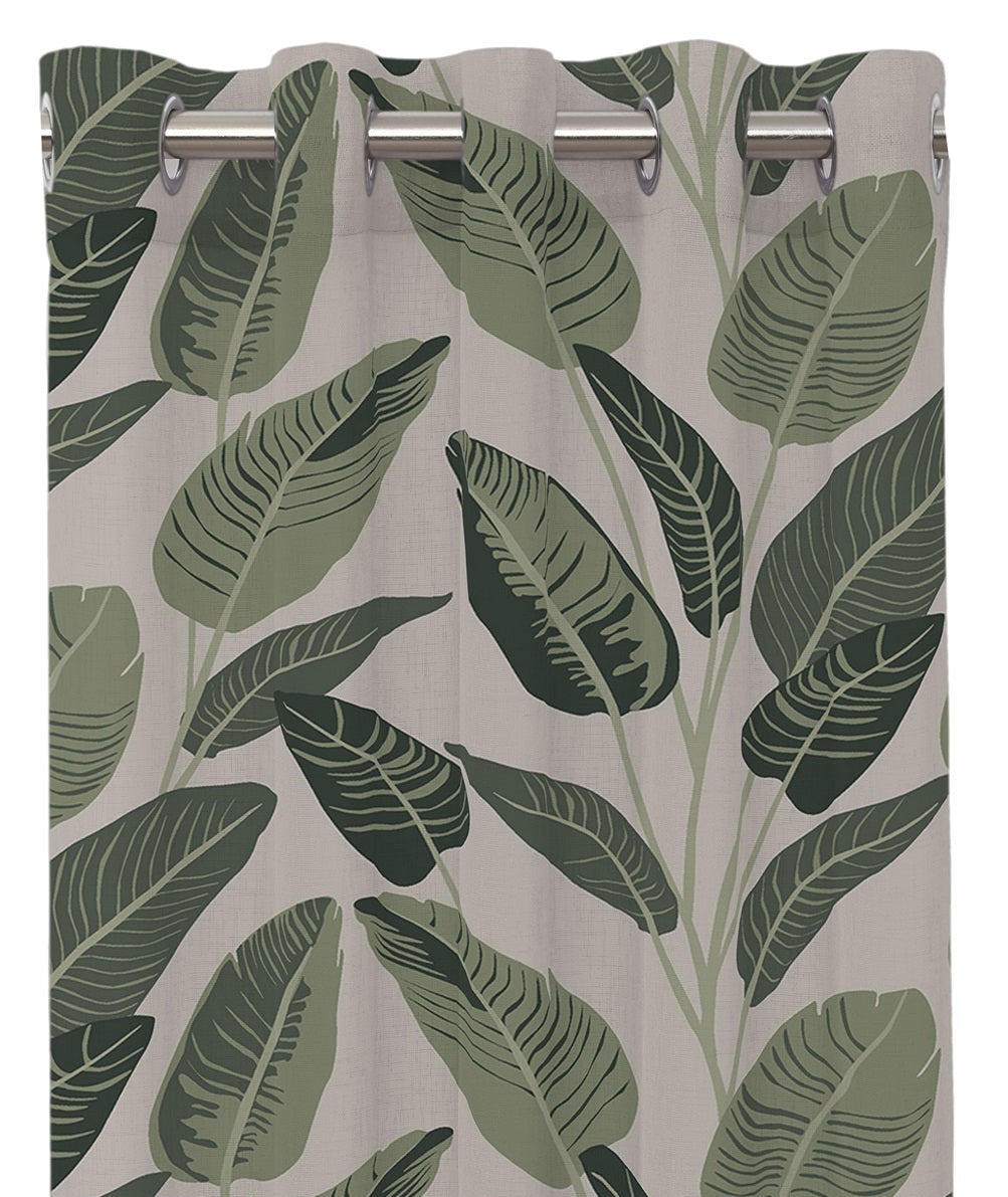 Wille Eyelet Curtains Green. 120x240cm