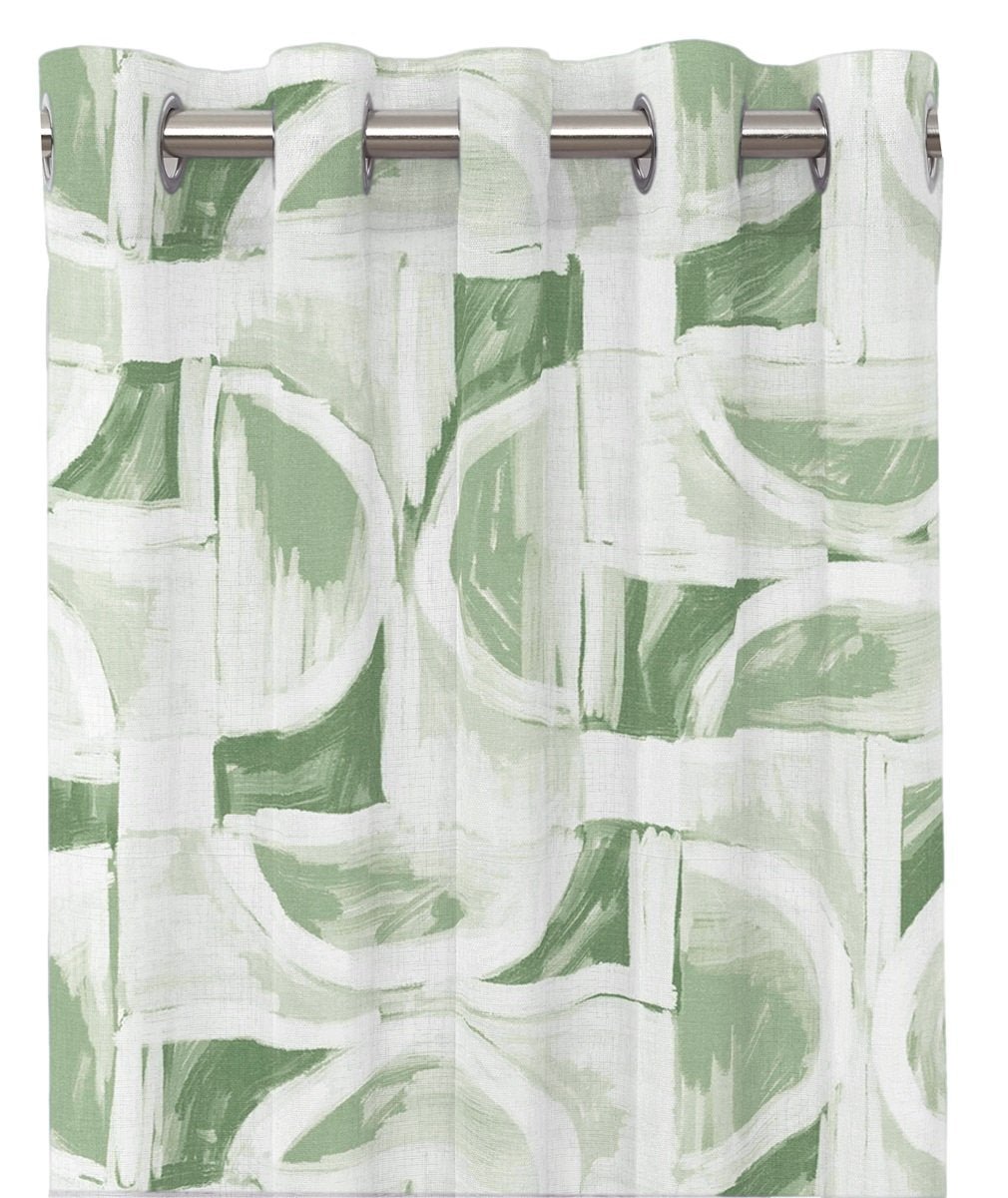 Milton öljettlängder grön. 2x140x240cm - Nordiska Hemtextil