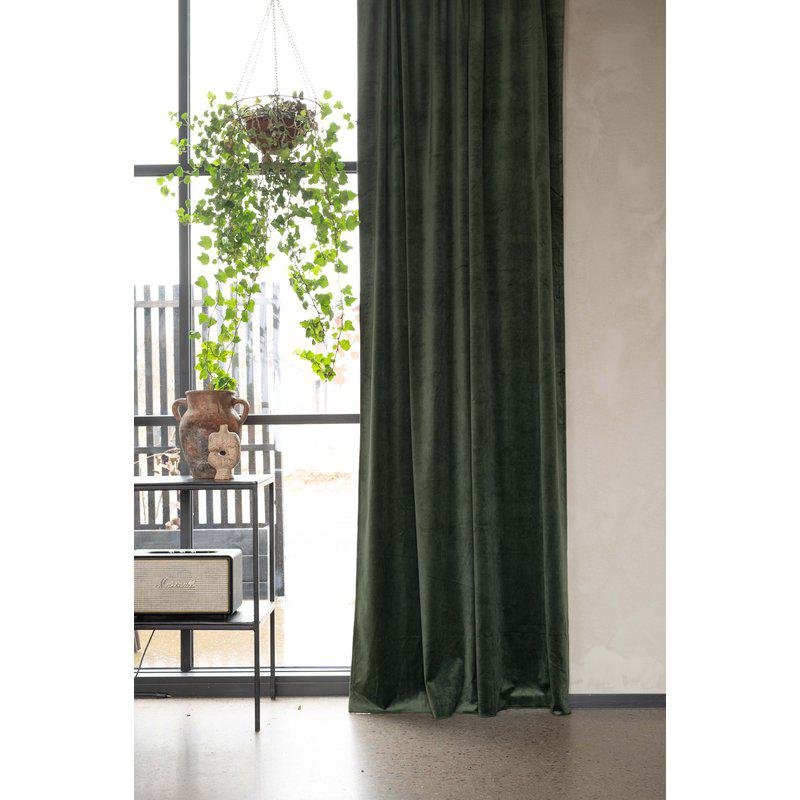 ESTHER GRÖN/40 Öljettlängder. 2x135x250cm - Nordiska Hemtextil
