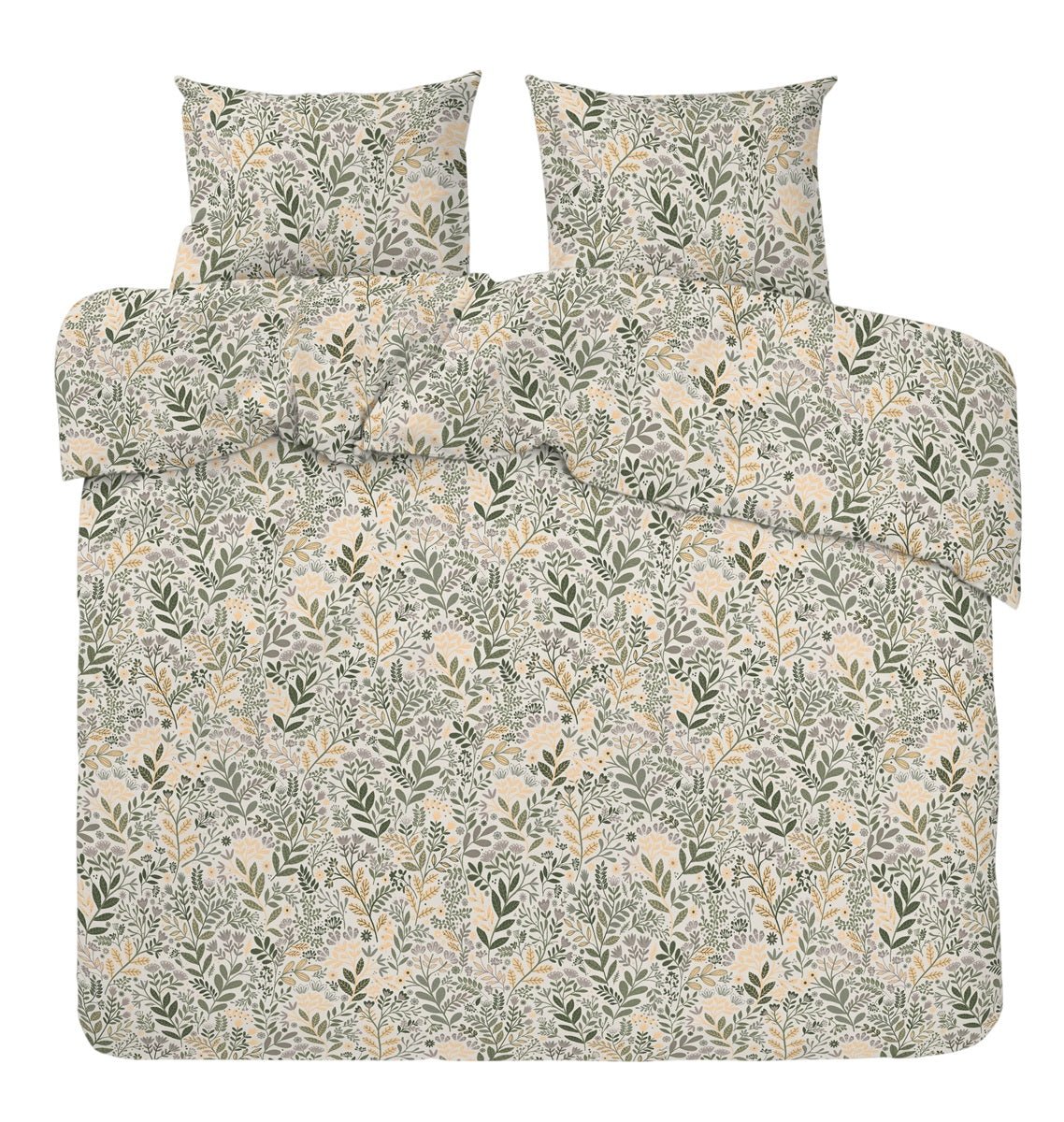 Hage kingsize gul/grön - Nordiska Hemtextil