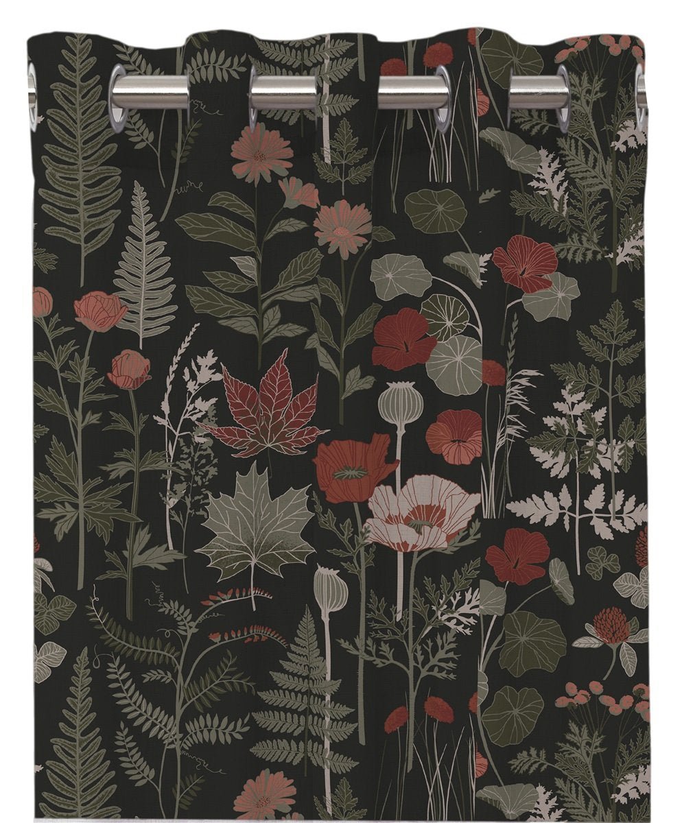 Trädgård öljettlängder svart. 2x140x240cm - Nordiska Hemtextil