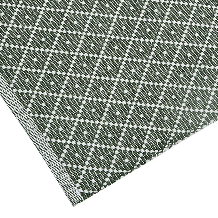 ÅTERVUNNEN LÖPARE ELLA, OLIVGRÖN/BEIGE 33x120cm