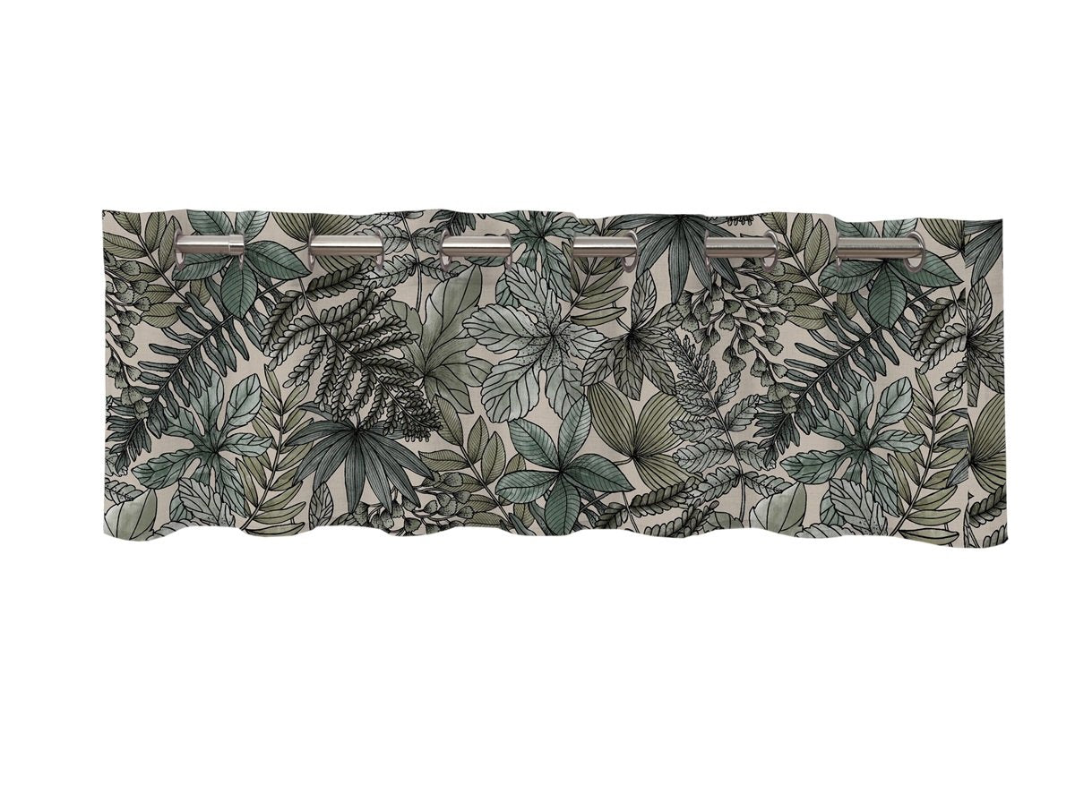 Solde eyelet curtain linen/green
