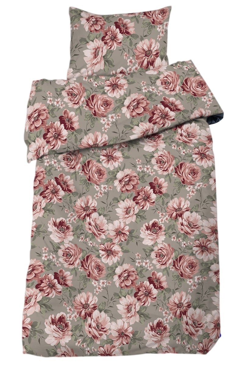 Dagmar satin 2-d bädd linne/rosa - Nordiska Hemtextil