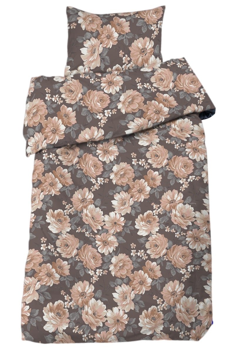 Dagmar satin 2-d bädd nougat - Nordiska Hemtextil