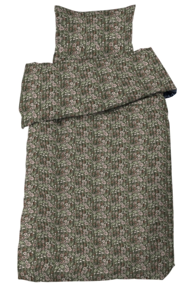 bäckebölja 2-d bädd grön-Nordiska Hemtextil - Nordiska Hemtextil