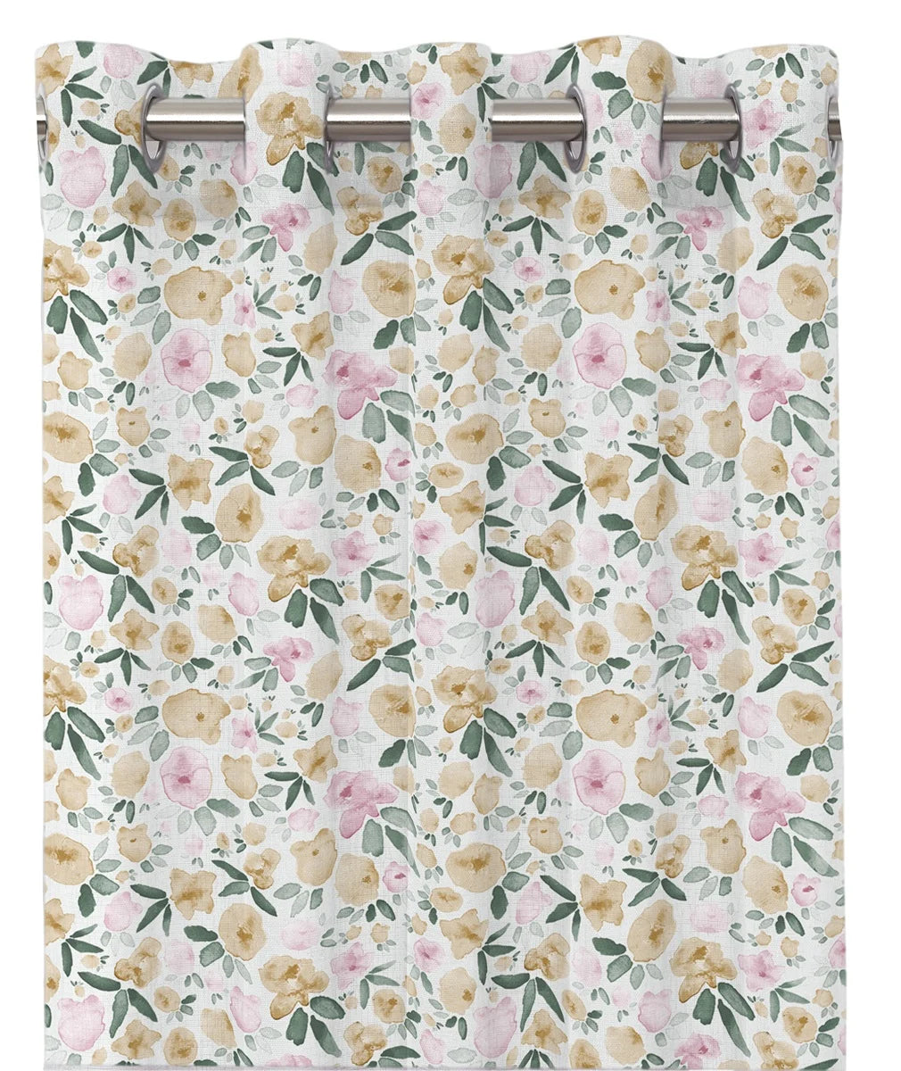 Saga Eyelet Curtains Yellow. 140x240cm