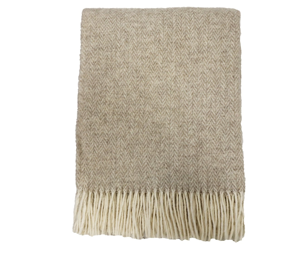 Glasgow ullpläd 130x170 beige