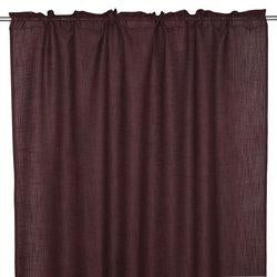 Gardiner med multiband ￼BROOKLYN vinröd 2X140X250 CM - Nordiska Hemtextil