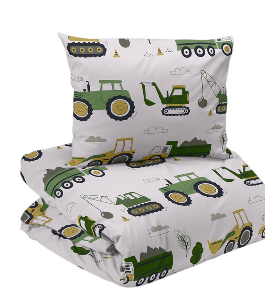 Busy tractors 2-d bädd beige