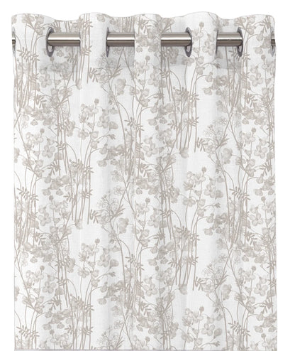Floral eyelet curtain pink. 50x250cm