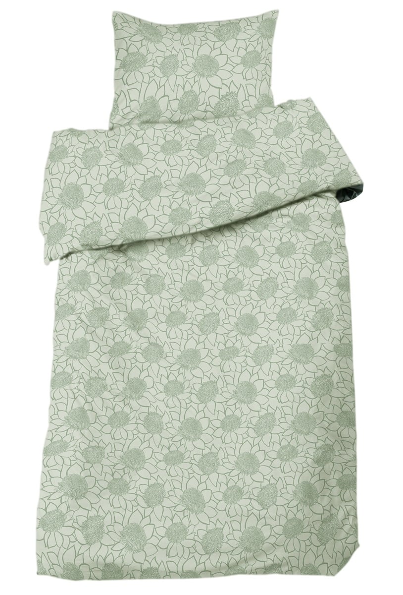 Billie satin 2-d bädd grön