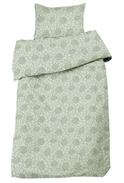 Billie satin 2-d bädd grön