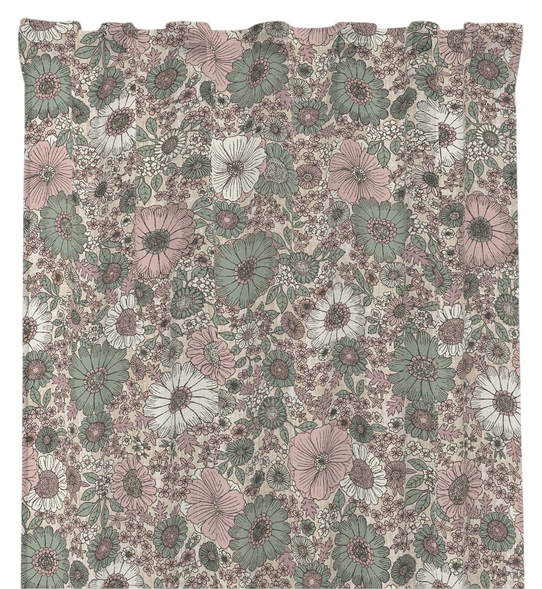 Alva gardiner i ljusgrönt, 250 cm - Nordiska Hemtextil