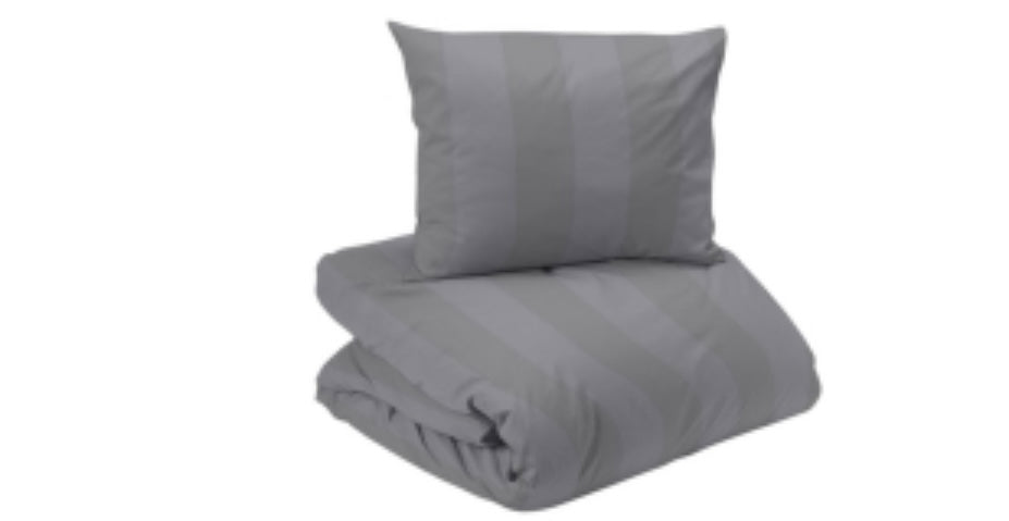 Manhattan satin 2-d bädd mellangrå-Nordiska Hemtextil - Nordiska Hemtextil