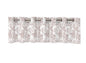 Floral eyelet curtain pink. 50x250cm