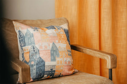 Bruce multi-length 250 orange 2x140x250cm