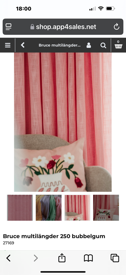 Bruce multi-length 250 bubblegum