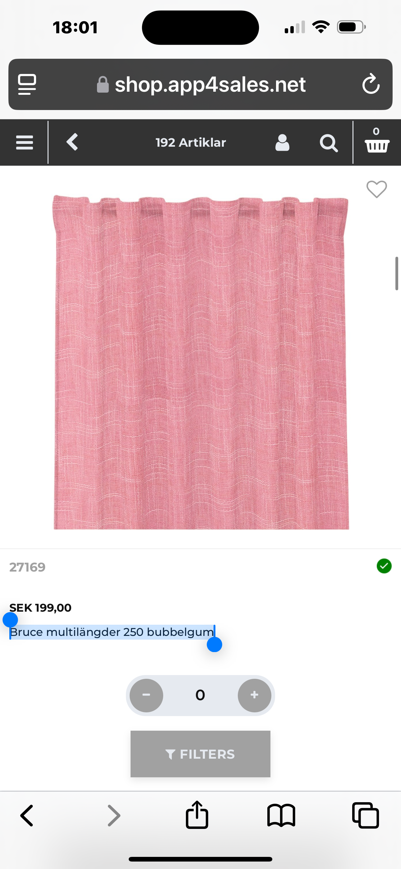 Bruce multi-length 250 bubblegum