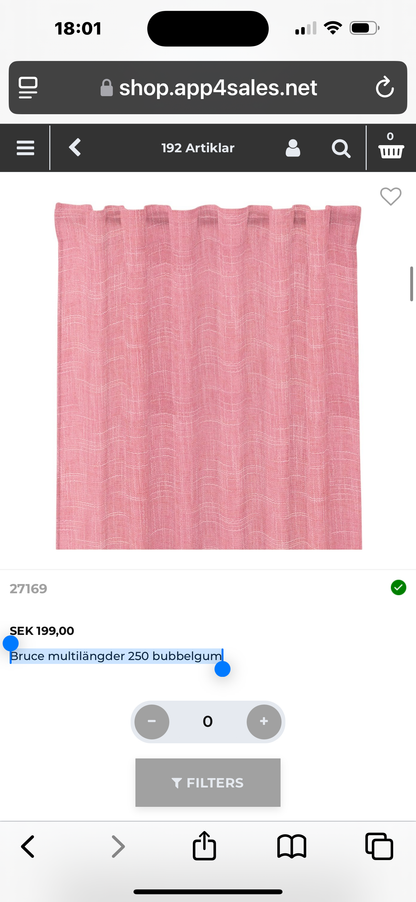 Bruce multi-length 250 bubblegum