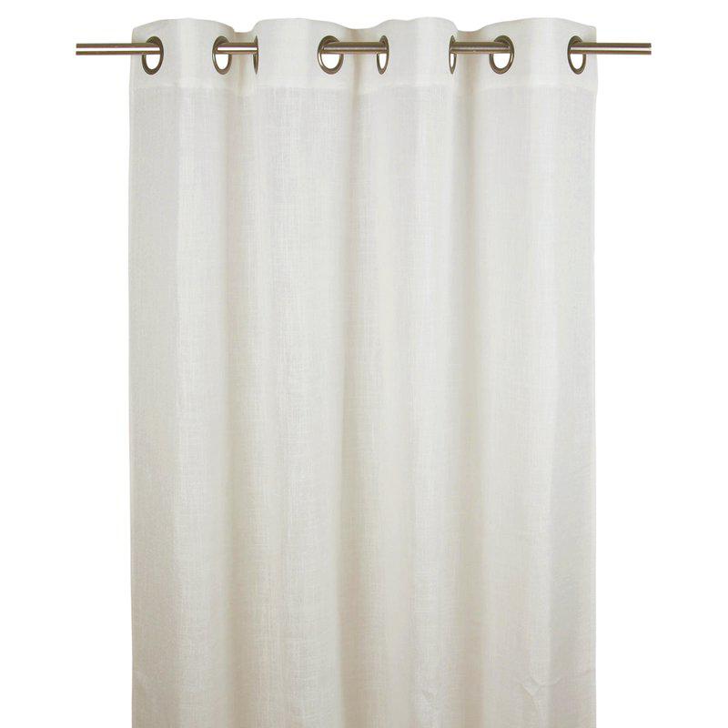 BROOKLYN OFFWHITE/09 Eyelet Curtains 2x140x250cm