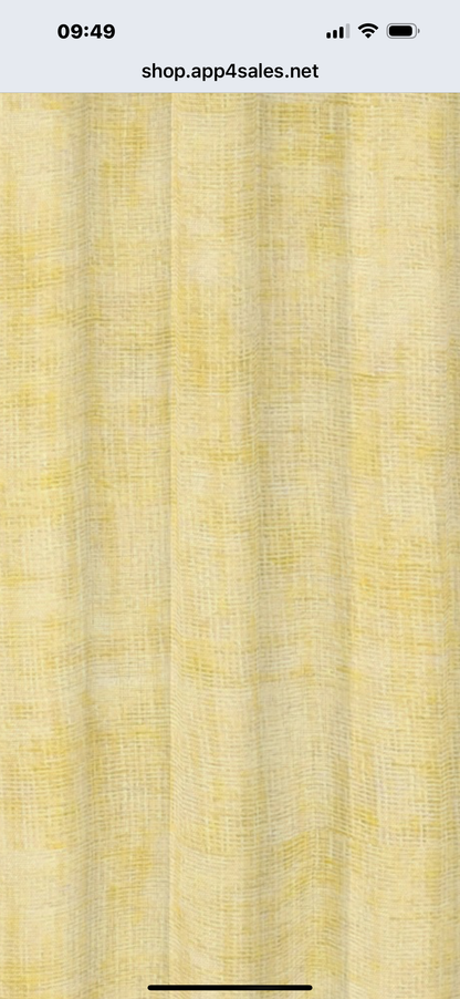 Wayne öljettlängder gul.      2x140x240cm