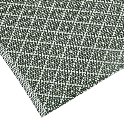 ÅTERVUNNEN LÖPARE ELLA, OLIVGRÖN/BEIGE 33x120cm