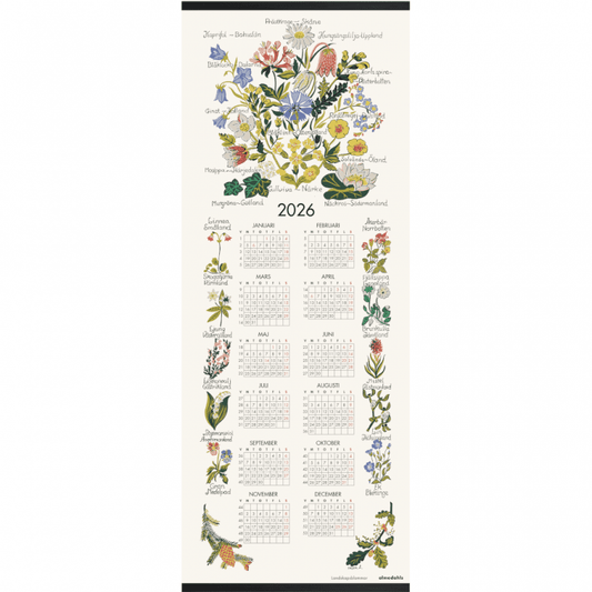 Landskapsblommor, kalender 2026