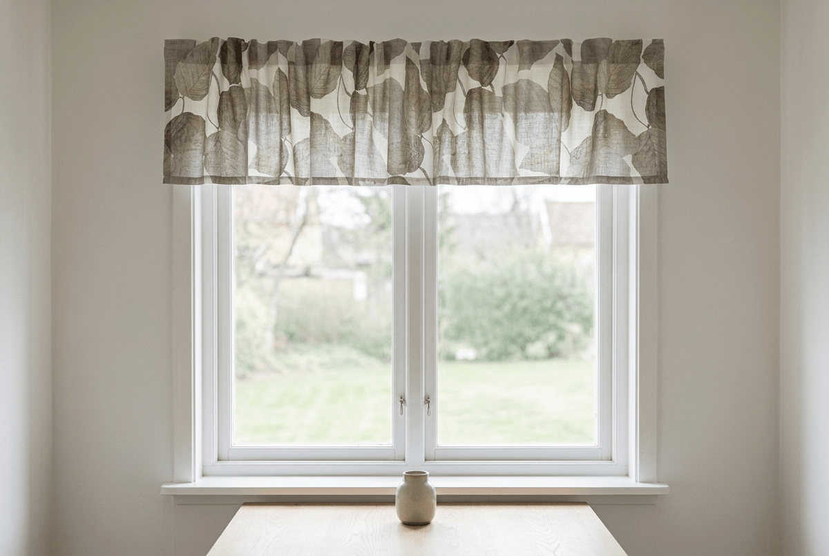 Gardinkappa Capri med multiband – offwhite, 55 × 250 cm - Nordiska Hemtextil